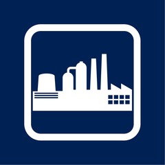 Factory Icon Flat Graphic Design - Illustration