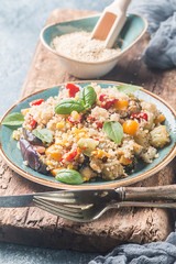 Quinoa salad. Superfoods concept.