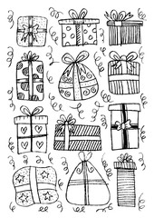  Cute collection of cartoon gift boxes