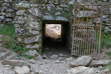 Tunnel of stones
