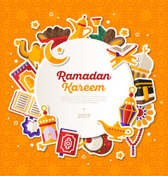 Ramadan Kareem Circle Banner