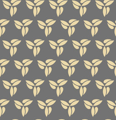Seamless vector golden ornament. Modern background. Geometric modern pattern
