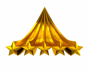 Golden five stars