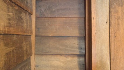 Textured wooden wall.