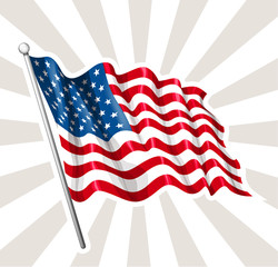 bright american flag