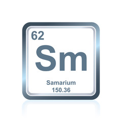 Chemical element samarium from the Periodic Table