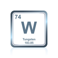 Chemical element tungsten from the Periodic Table