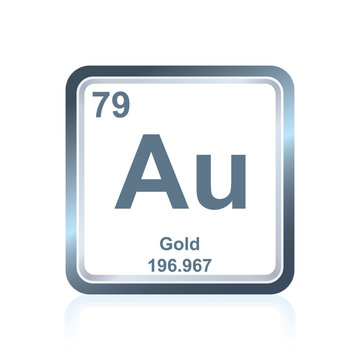 Chemical Element Gold From The Periodic Table