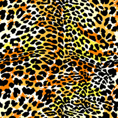 Fashion leopard exotic seamless pattern.