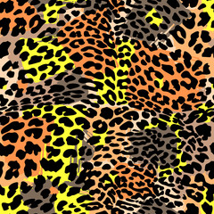 Fashion leopard exotic seamless pattern.