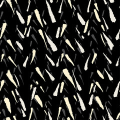 Seamless repeating textile, ink brush strokes pattern in doodle grunge texture style.Handdrawn trendy design, watercolor blotted background for a logo, cards, invitations, posters, banners.