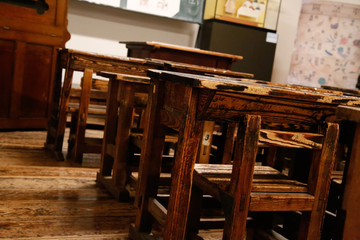 school desks and chairs of japan