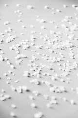 abstract texture background white crystal salt view prospective