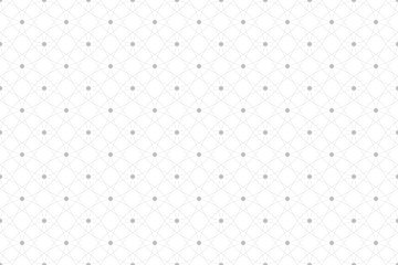 Geometric seamless pattern with connected lines and dots. Fabric texture. Lines plexus circles. Graphic background connectivity. Modern stylish backdrop for your design. Vector illustration.