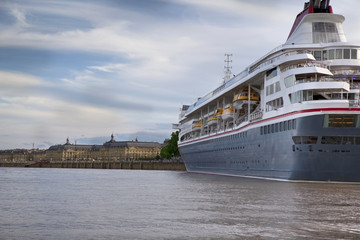 Cruise ship in Bordeaux