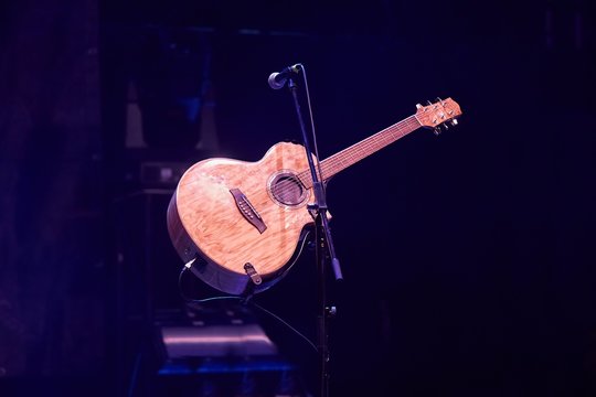 Acoustic Guitar on Stage
