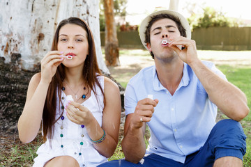 Couple in the park