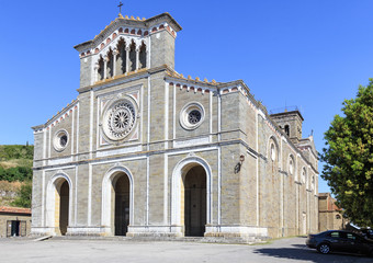 Fototapeta na wymiar Cortona, Tuscany, Italy - Situated on a hill above town Basilica di Santa Margherita