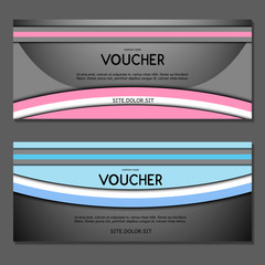 Gift voucher. Vector, illustration. 