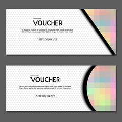 Gift voucher. Vector, illustration. 