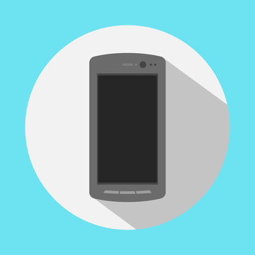 smartphone icon in the style flat design