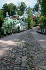 View of the ancient Orthodox monastery