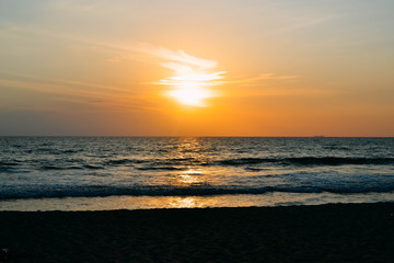 Sunset on Induruwa Beach Sri Lanka