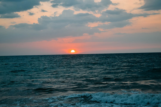 Sunset on Induruwa Beach Sri Lanka