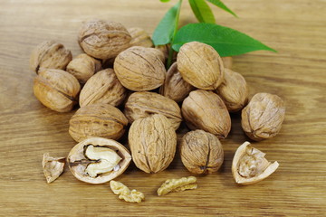  dry brown walnuts