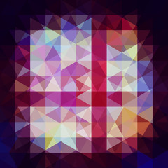Fototapeta premium Abstract background consisting of purple, brown, white triangles. Geometric design for business presentations or web template banner flyer. Vector illustration