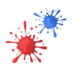 Drops, spray paint.Paintball single icon in cartoon style vector symbol stock illustration .