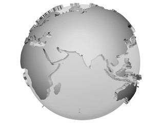 New Earth Globe Colorful (Elements of this image furnished by NASA)