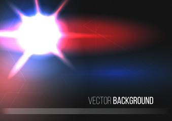 Abstract light star background with lines pattern. Vector