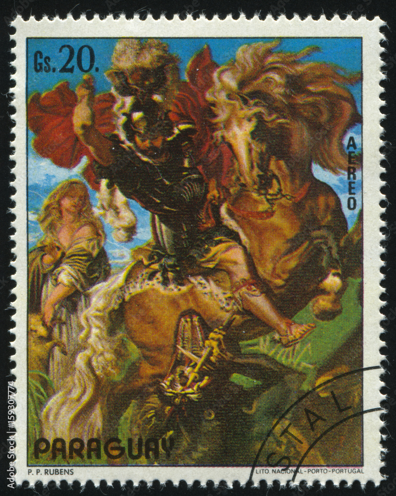 Canvas Prints saint george slaying the dragon by rubens