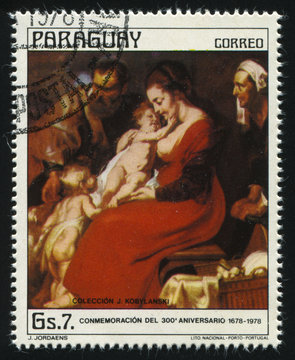 Holy Family by Jordaens