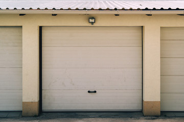 Private car garage entrance door