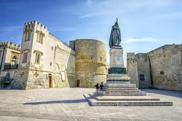 Medieval castle and monument in Otranto, Italy