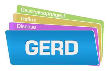 GERD Text Colorful Squares Stack 