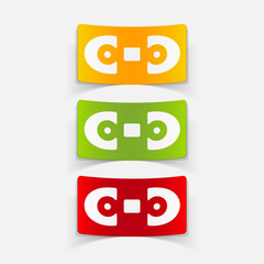 realistic design element: videotapes