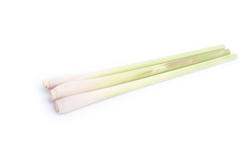 Fresh Lemon Grass Isolated on white background