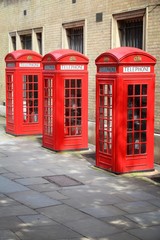 Obraz premium Red telephone England