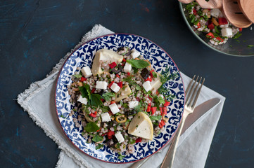 artichoke and buckwheat salad