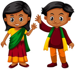 Boy and girl from Srilanka