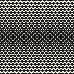 Halftone seamless pattern, vector monochrome texture with gradient transition effect. Illustration of mesh, lattice with gradually thickness. Modern abstract background. Design for prints, fabric, web