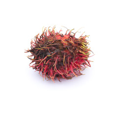 Fototapeta premium Rotten rambutan isolated on white background