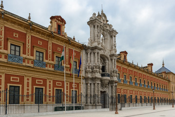 Fototapeta na wymiar Palace of Saint Telmo, Seville, Spain