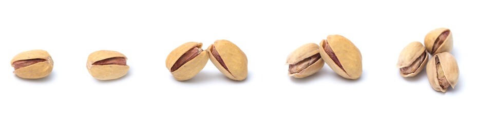 Pistachio nut isolated on white background