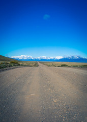 gravel road patagonia 

