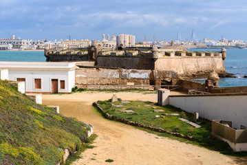 Castle of San Sebastian at Cadiz, Spain