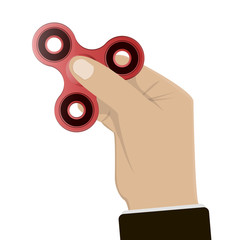 Spinner. To twist. Hand-made modern toy. Children's. Entertainment. For your design